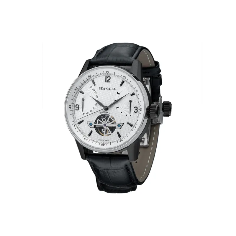 Sea Gull LE BRASSUS Automatic Mechanical Movement Watch Men's Watches Black Dial-10