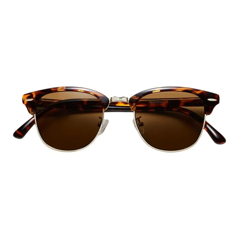 UNIQLO Plastic Oval Sunglasses Unisex Tortoiseshell-1