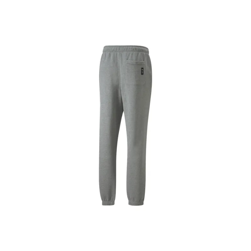 PUMA Basketball Collection Knitted Sports Pants Men's Gray-1