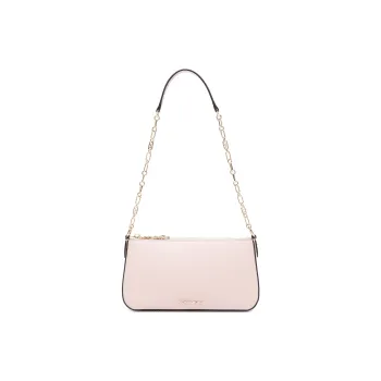 MICHAEL KORS Leather Clutch Bag Over The Shoulder Medium Size Women's Light Pink