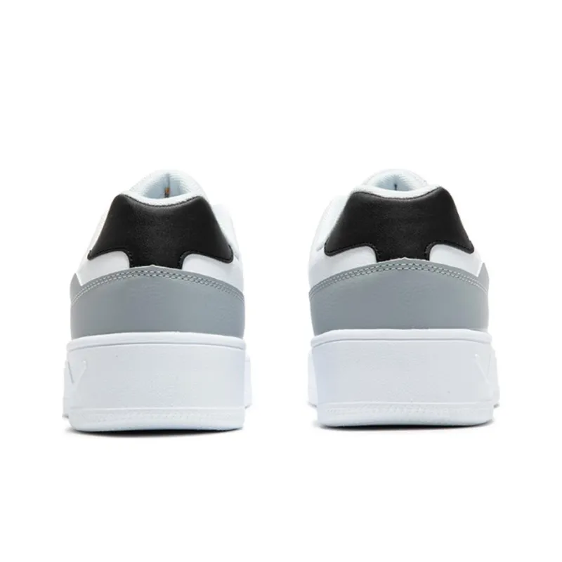 361° Abrasion Resistant Skateboard Shoes Men's White Gray-3