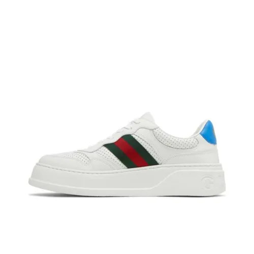 GUCCI Web-trim Leather Sneakers