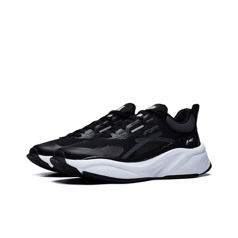LiNing Soft Series Slip Resistant Low Top Casual Shoes Men's Black-2