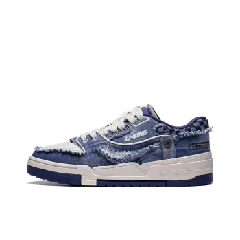 LiNing 001 BTC BTC PREMIUM Slip Resistant Low Top Skateboard Shoes Men's Navy