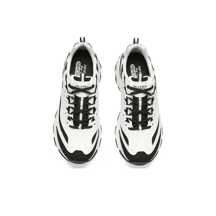Skechers DLites 1.0 'White Black'-3