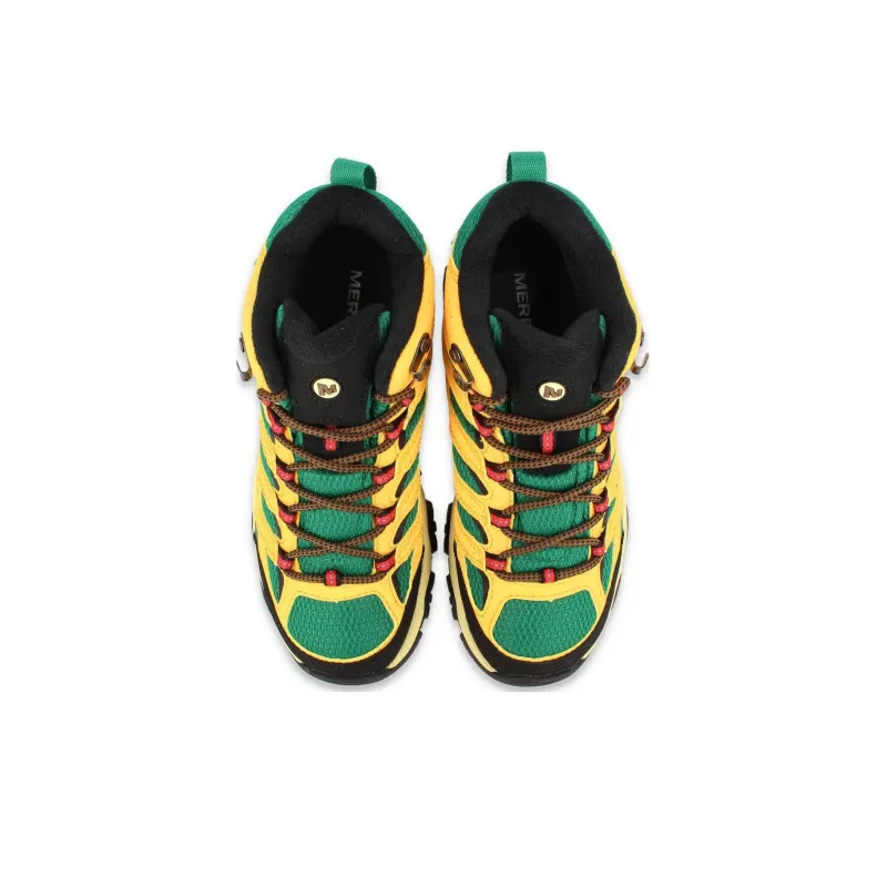 MERRELL MOAB 3 Cushioning Wear Resistant Mid Top Outdoor Shoes Women's Yellow Green-2
