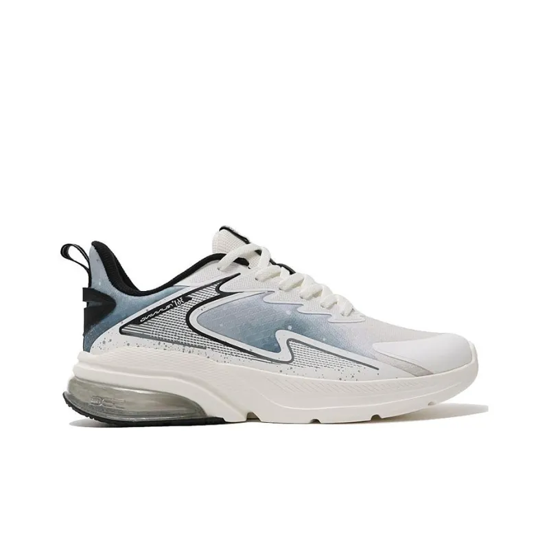 361° Cushioned Slip-Resistant Abrasion-Resistant Low-Top Running Shoes Women's White Blue-1