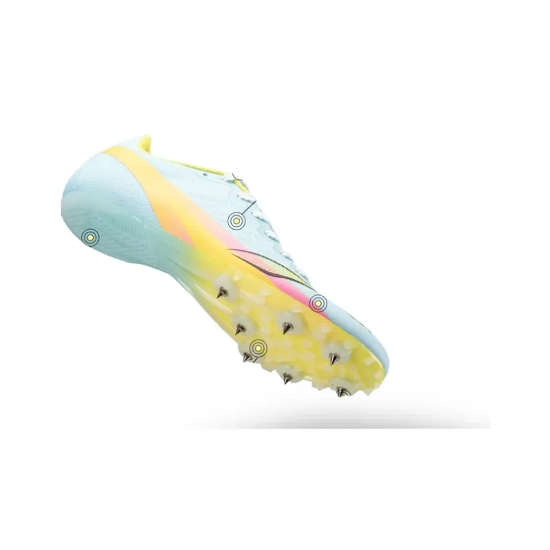 LiNing Cushioning Abrasion Resistant Lightweight Low Top Sprint Running Shoes Unisex Cotton Candy-4