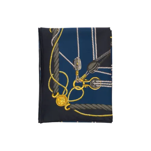 VERSACE Chain Couture Square Shape Scarf