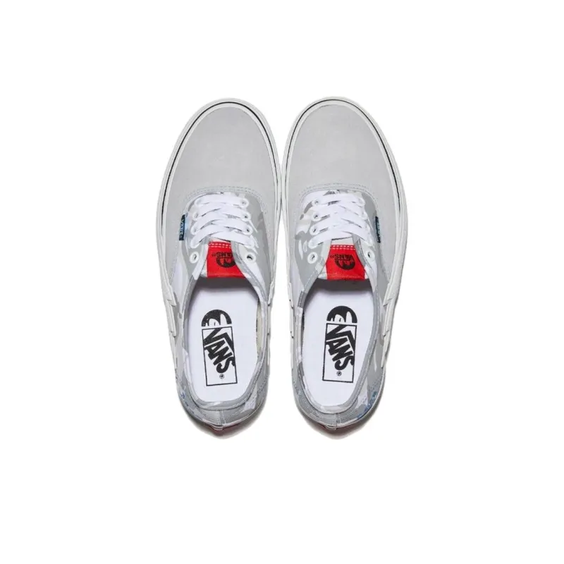 Vans X Aape Authentic Bolt Sneakers 'Grey Blue'-2