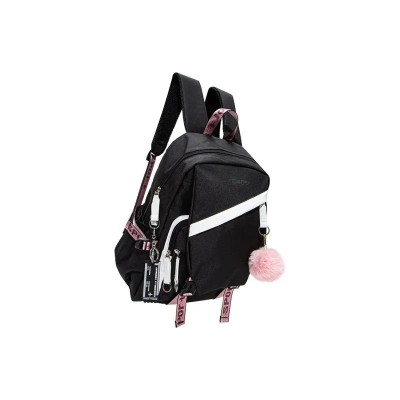 GF Nylon Backpack Large Size Women's White Black-5
