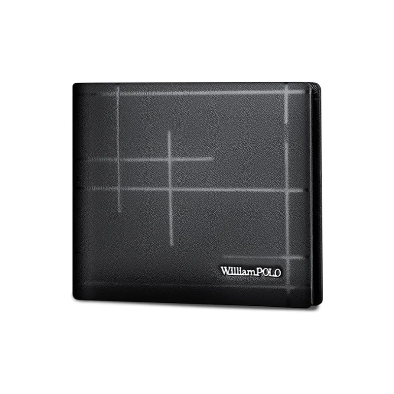 WilliamPOLO Automatic Buckle Wallet Box For Business Casual Cow Leather Leather Belts Men's Black 3.5cm Width-4