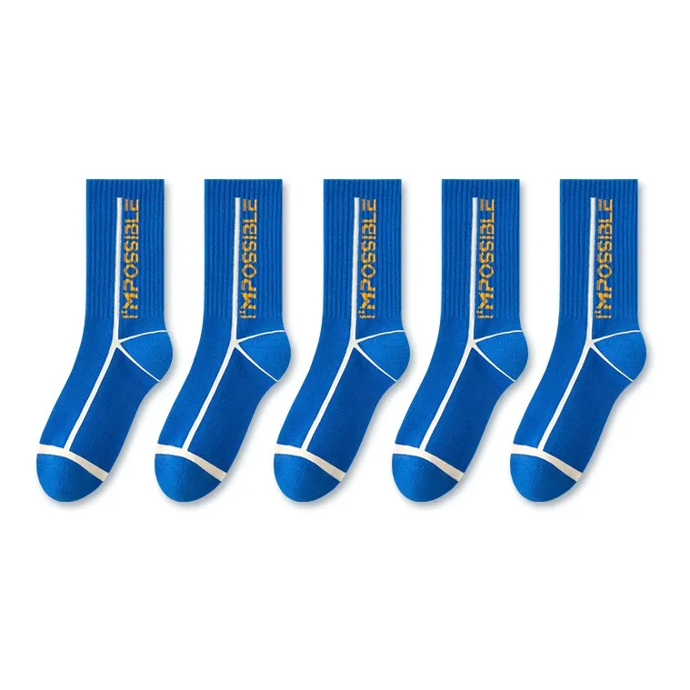LUOLIAN Knee High Socks Unisex 5 Pack-8