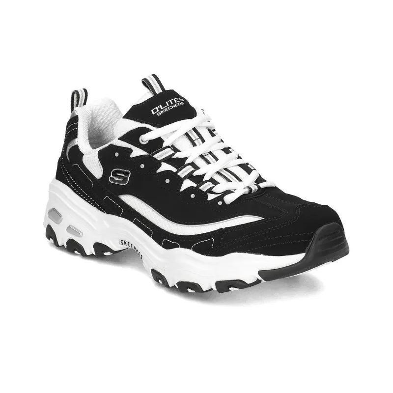 Skechers D'LITES Daddy Shoes 'White Black'-2
