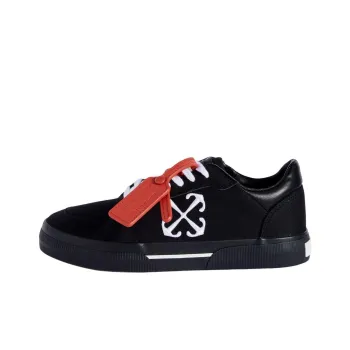 OFF WHITE New Low Vulcanized Black White Women's