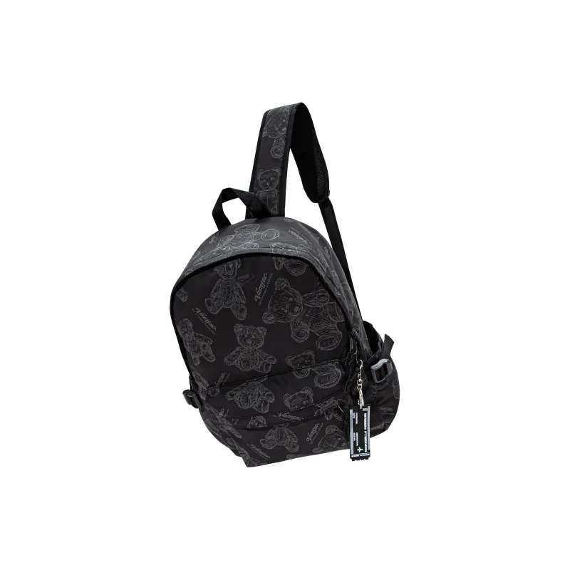 GF Nylon Backpack Large Size Unisex Black-1