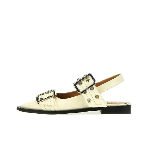 GANNI Buckle Slingback Ballet Pumps