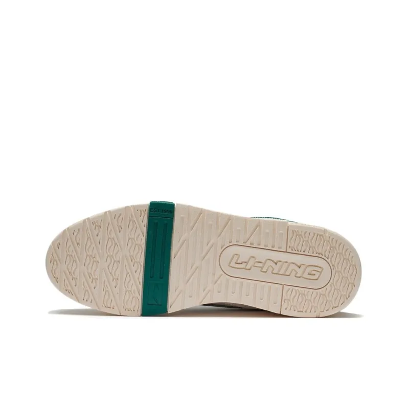 LiNing 001 BTC Low Top Skateboard Shoes Women's White Green-4