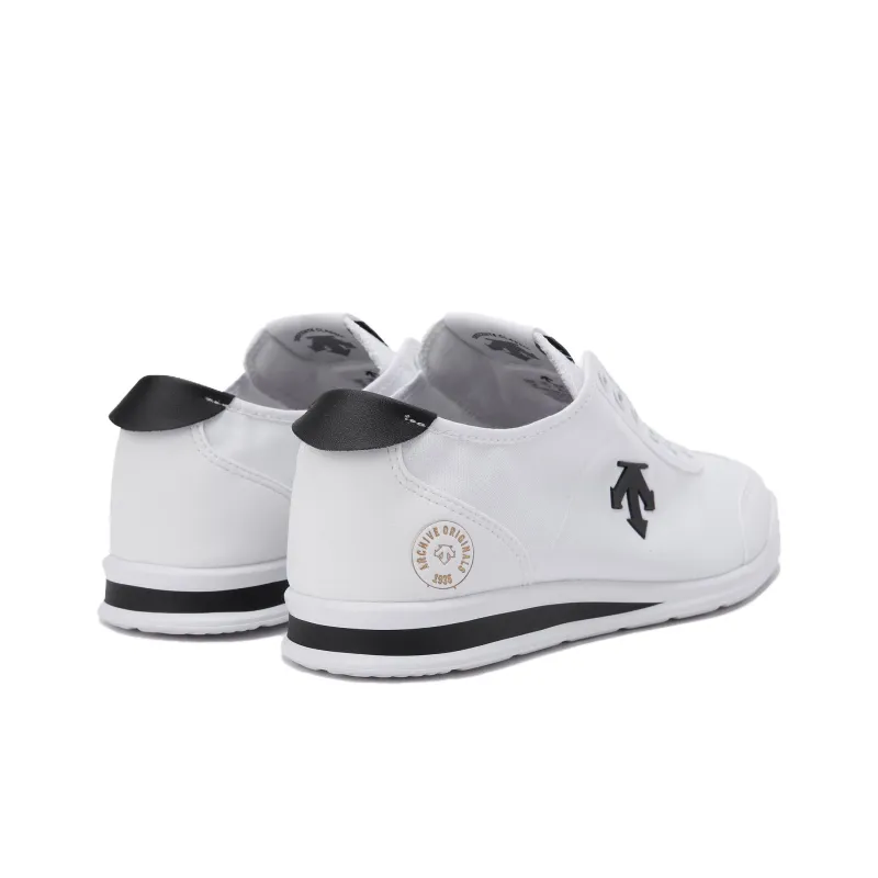 DESCENTE Slip on Low Top Skateboard Shoes Unisex White Black-3