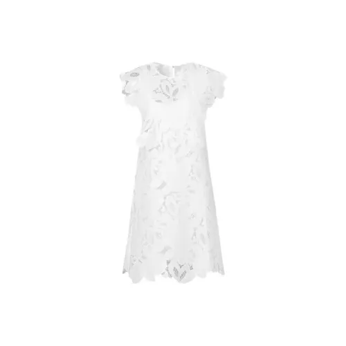 MOISSAC Short-Sleeved Dresses Women's Pure White