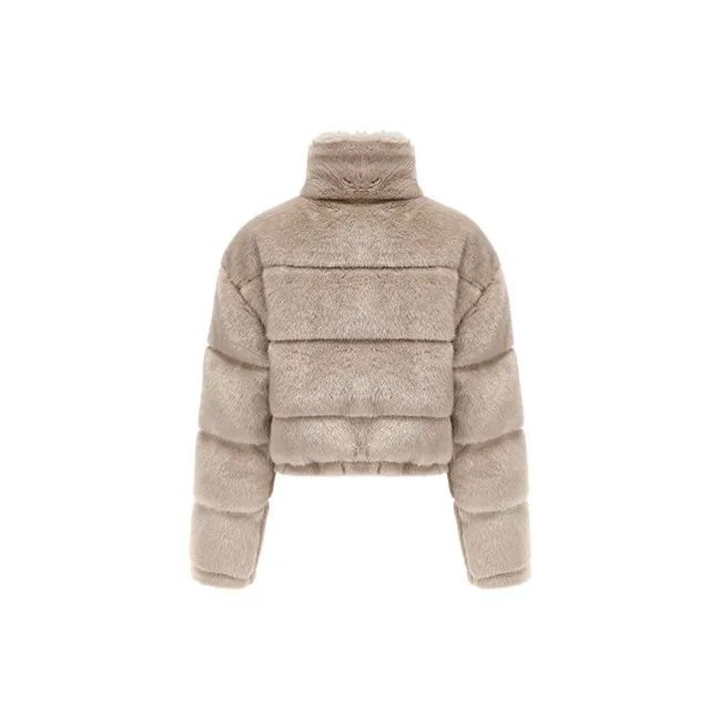 JYOSEI Velvet feel Coat Women's Camel-1
