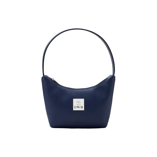 Emis PVC HOBO Bag Handbag Shoulder Bag Women's Marine Blue