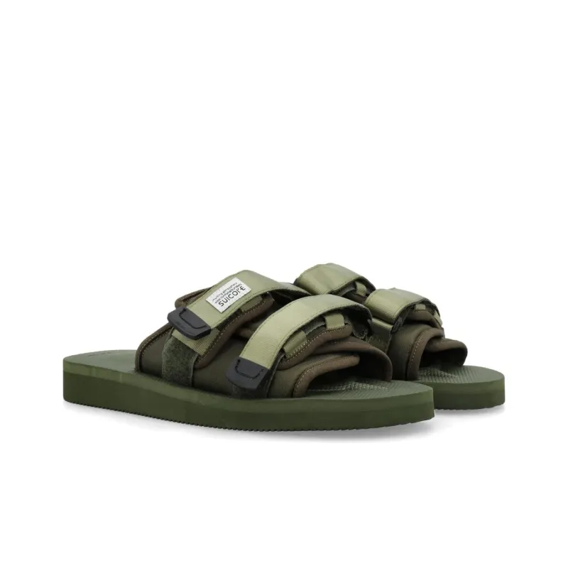 Suicoke Slide Slippers Men's Olive Green-2