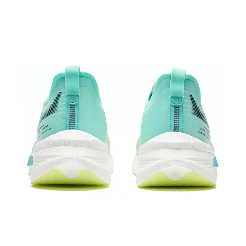 XTEP Two Thousand Kilometers 1.0 Anti Slip Wear Resistant Low Top Long Distance Running Shoes Men's White Green-3