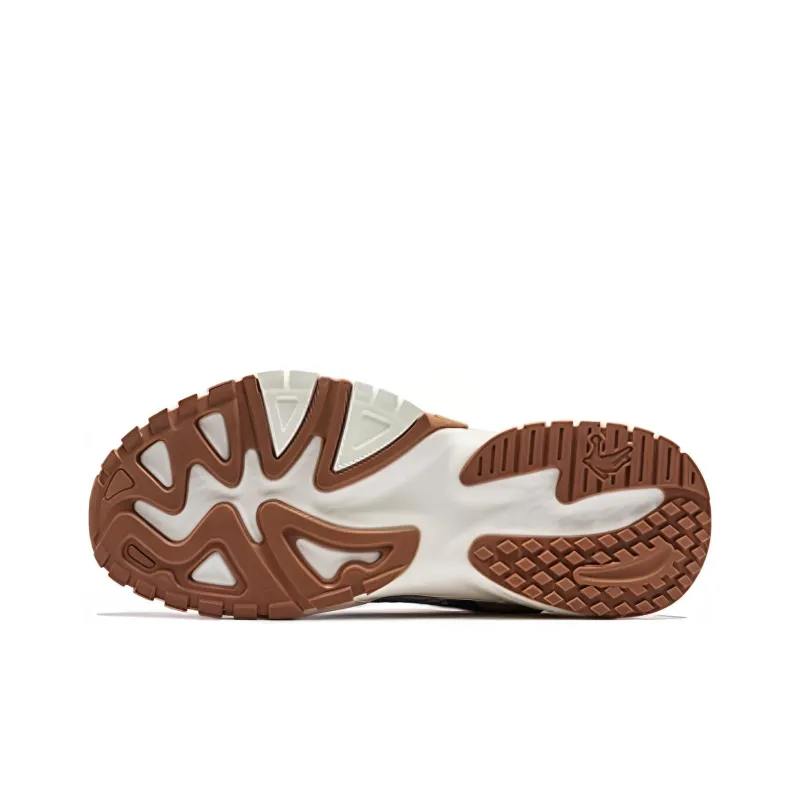 QIAODAN Slip-Resistant Breathable Low-Top Running Shoes Men's Brown-4