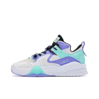 QIAODAN Slip Resistant Low Top Skateboard Shoes Men's Bellflower Purple