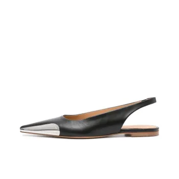 OFF WHITE Allenframe Pointed Toe Slingback Ballerina Shoes Women's