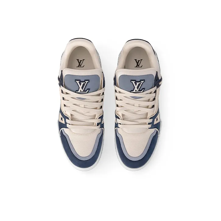 LOUIS VUITTON Lv Traainers 'White Blue'-2