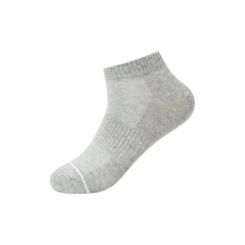QIAODAN Ankle Socks Men's 1 Pack Light Heather Gray-0