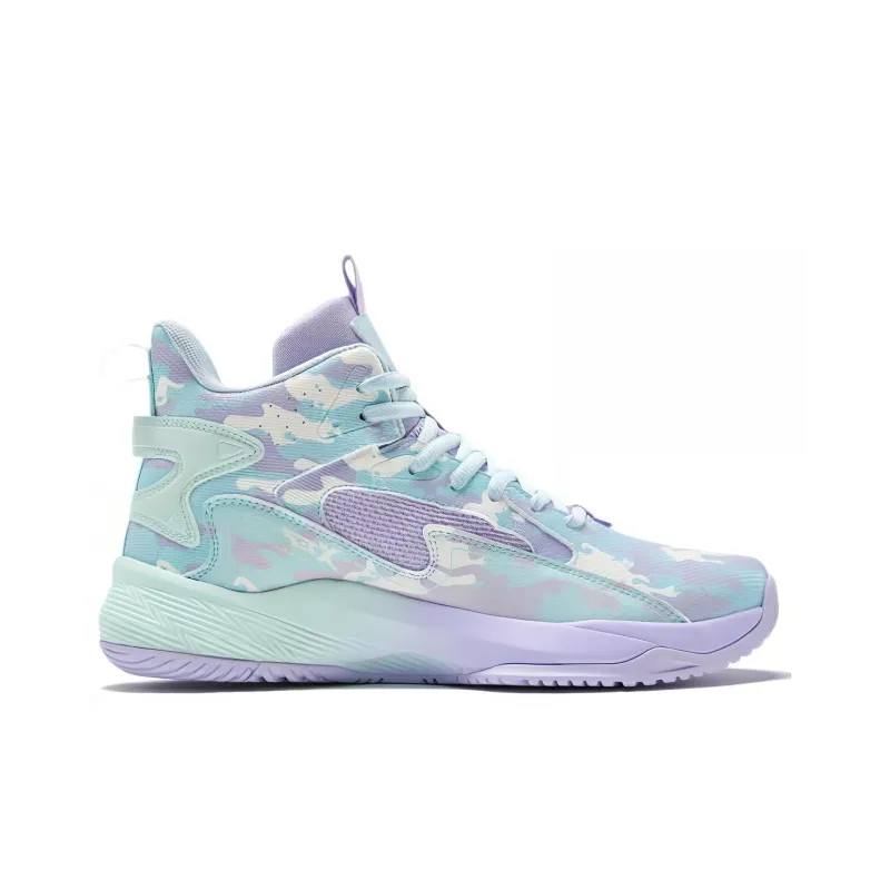 XTEP Cushioning Anti Slip And Wear Resistant High Top Performance Basketball Shoes Men's Foam Blue-2