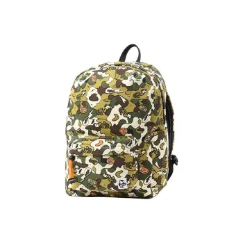 CHUMS Cotton With Polyester Backpack Unisex Green & Multicolor