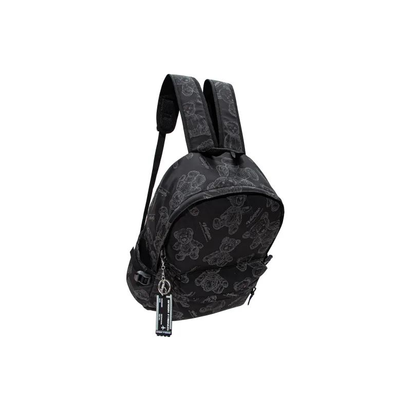 GF Nylon Backpack Large Size Unisex Black-2