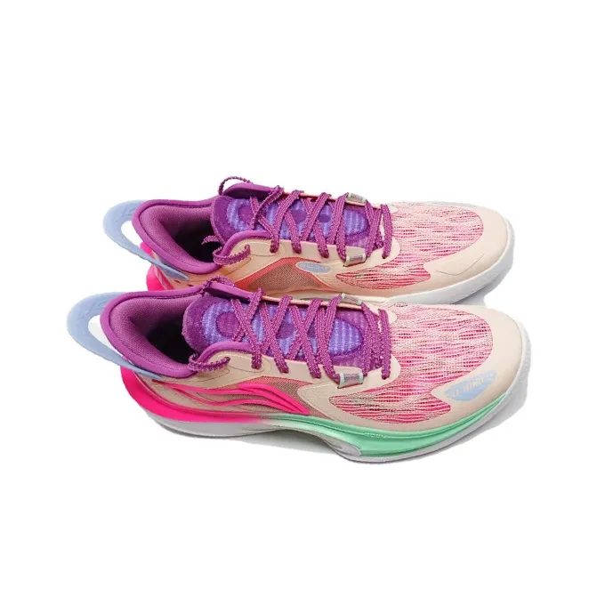 LINING Sonic 11 V2 'Beige Neon Pink Mint'-4