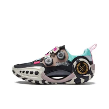 LINING WOW 9 Basketball Shoes Men Low Top Black/Blue/Pink