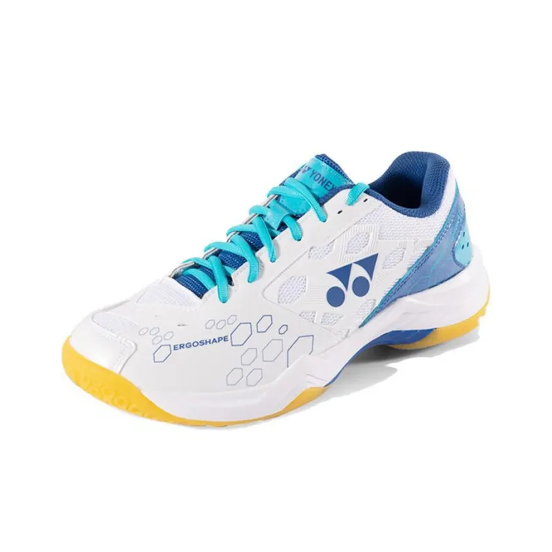 YONEX Power Cushion Low Top Badminton Shoes Unisex White Blue-1