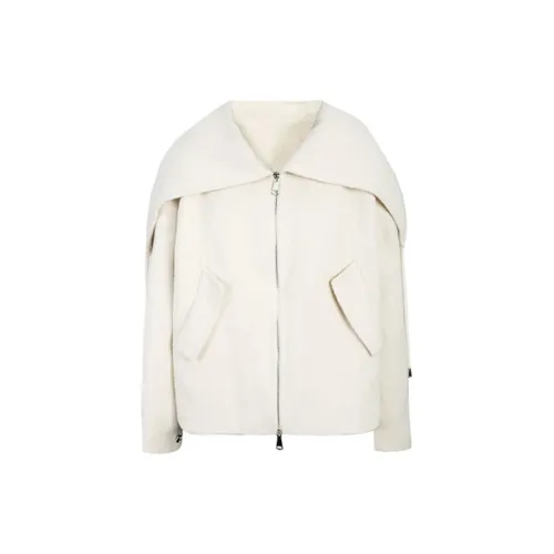 Self Who Coats Women's Milk White