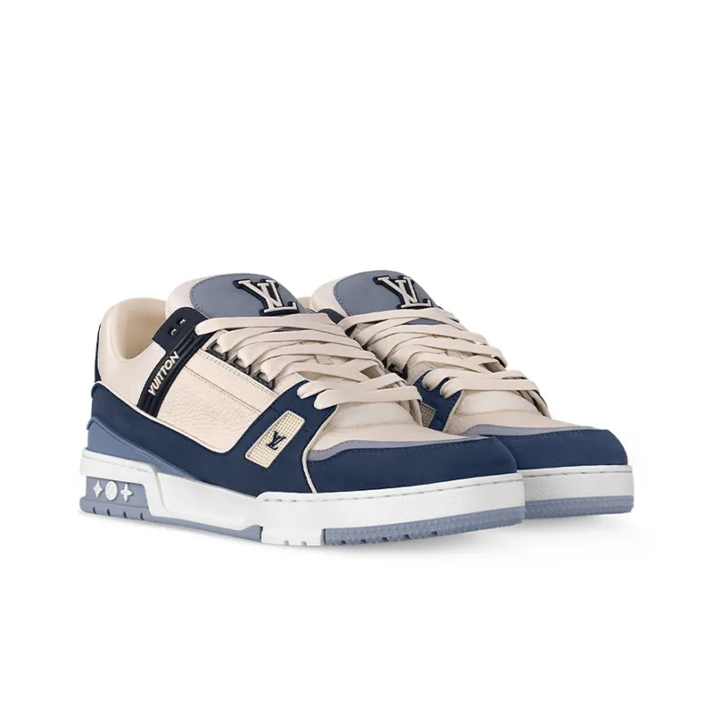 LOUIS VUITTON Lv Traainers 'White Blue'-1