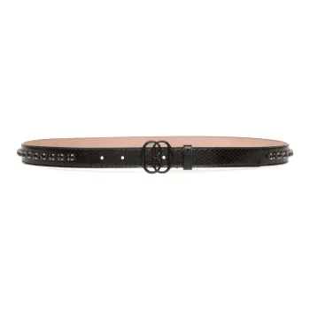 BALLY Emblem Snakeskin effect Leather Belt