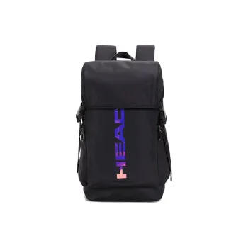 HEAD Leather Travel Bags Laptop Bags Backpack Unisex Black/Pink/Purple