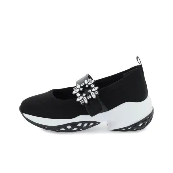 Roger Vivier Viv' Run Embellished Buckle Ballerinas Women's