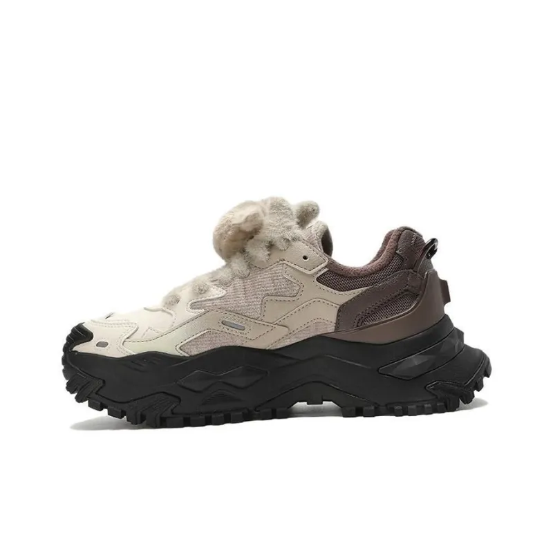 FILA FUSION Bianco Platform Sneakers 'White Beige Brown' Women's-0