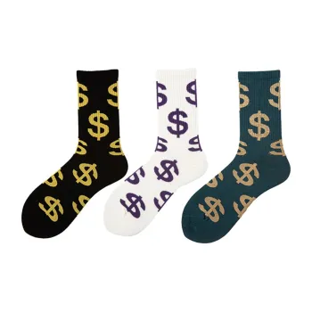 Flowers In Water Mid Calf Socks Men's 3 Pack