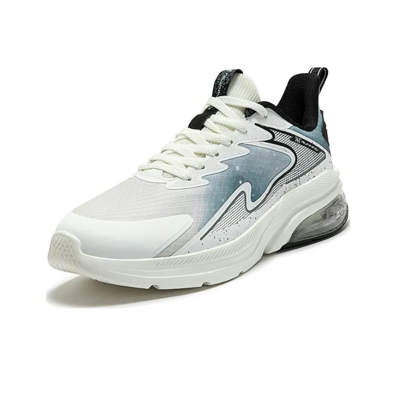 361° Cushioned Slip-Resistant Abrasion-Resistant Low-Top Running Shoes Women's White Blue-2