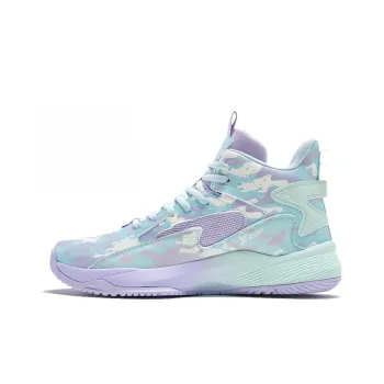 XTEP Cushioning Anti Slip And Wear Resistant High Top Performance Basketball Shoes Men's Foam Blue