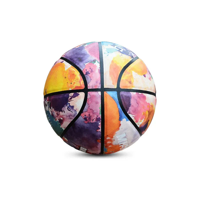 MIAOZUNG PU Basketball Graffiti Color Size 7 Training-3