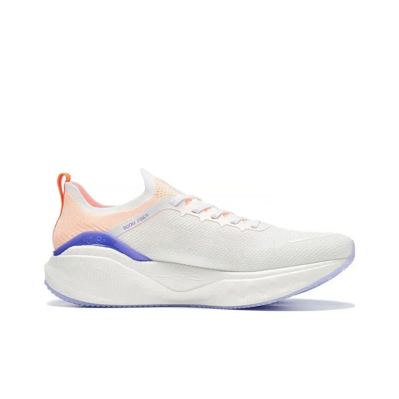 LiNing YueYing 3.0 Pro Durable Breathable Low Top Marathon Running Shoes Men's White Orange Purple-1
